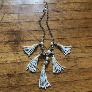 Chico’s Pearl Tassel Necklace